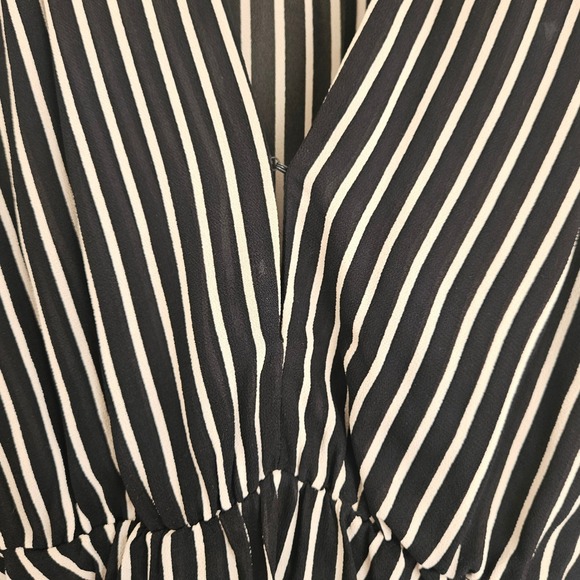 Reformation Black and White Striped Blouse - Picture 6 of 9
